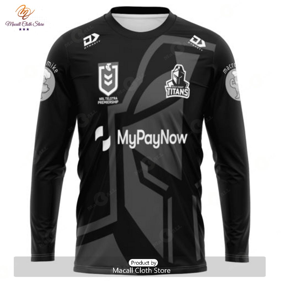 Personalized NRL Gold Coast Titans Monochrome Design Hoodie Sweatshirt 3D Personalized NRL Gold Coast Titans Monochrome Design Hoodie Sweatshirt 3D
