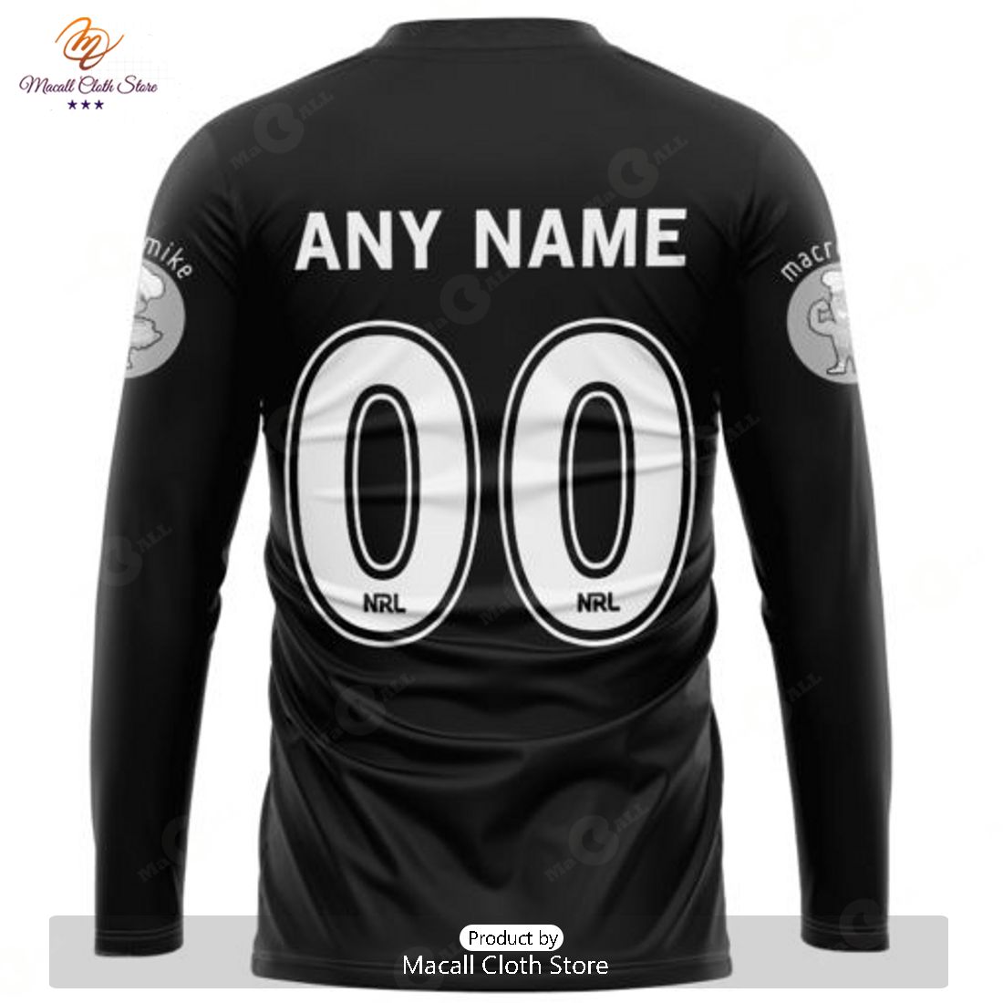 Personalized NRL Gold Coast Titans Monochrome Design Hoodie Sweatshirt 3D Personalized NRL Gold Coast Titans Monochrome Design Hoodie Sweatshirt 3D