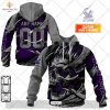 Personalized NRL Melbourne Storm Monochrome Design Hoodie Sweatshirt 3D
