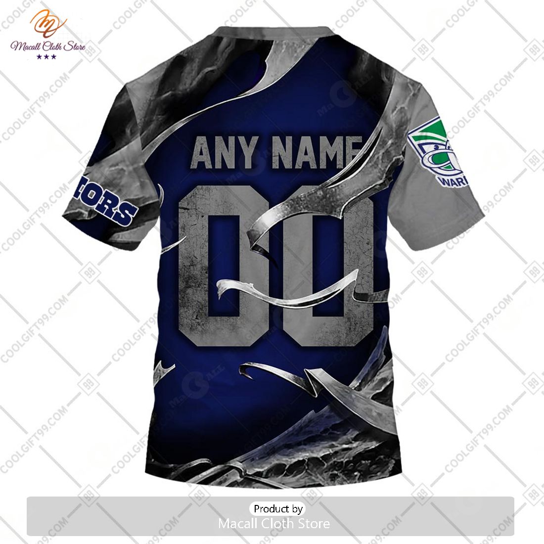 Personalized NRL New Zealand Warriors Metal Skull Hoodie Sweatshirt 3D