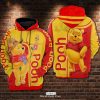 Popular Pooh and Friends Design Hoodie Sweatshirt 3D