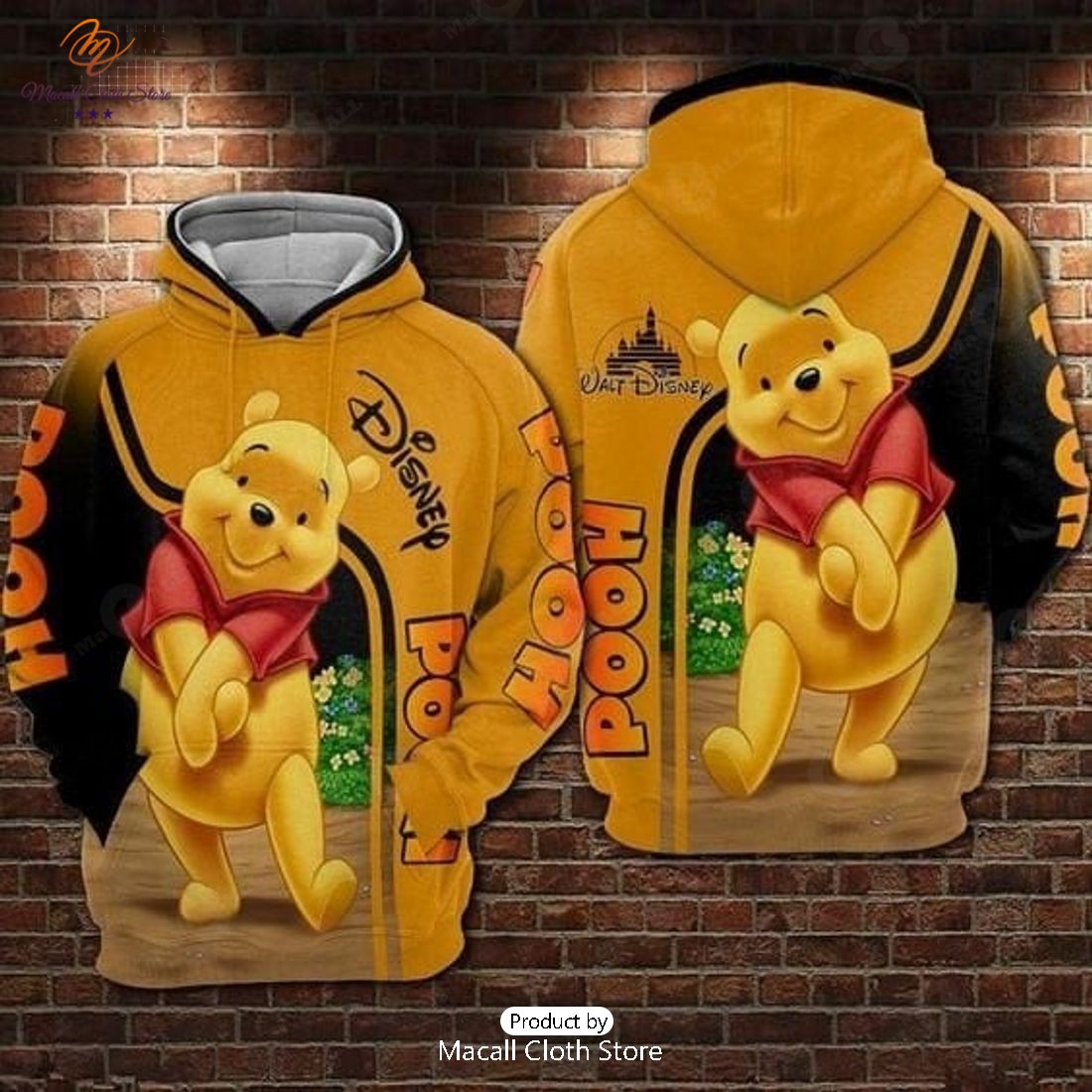 Viral Pooh and Friends Design Hoodie Sweatshirt 3D - Macall Cloth Store ...