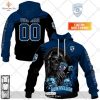 Personalized Montpellier Herault Rugby Rose Dragons Design Hoodie Sweatshirt 3D