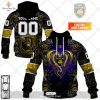 Personalized Stade Francais Paris Rugby Skull Death Design Hoodie Sweatshirt 3D