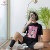 Butterflies Naked Nude Girl Lady Woman Cat Tattoo Sexy T-Shirt