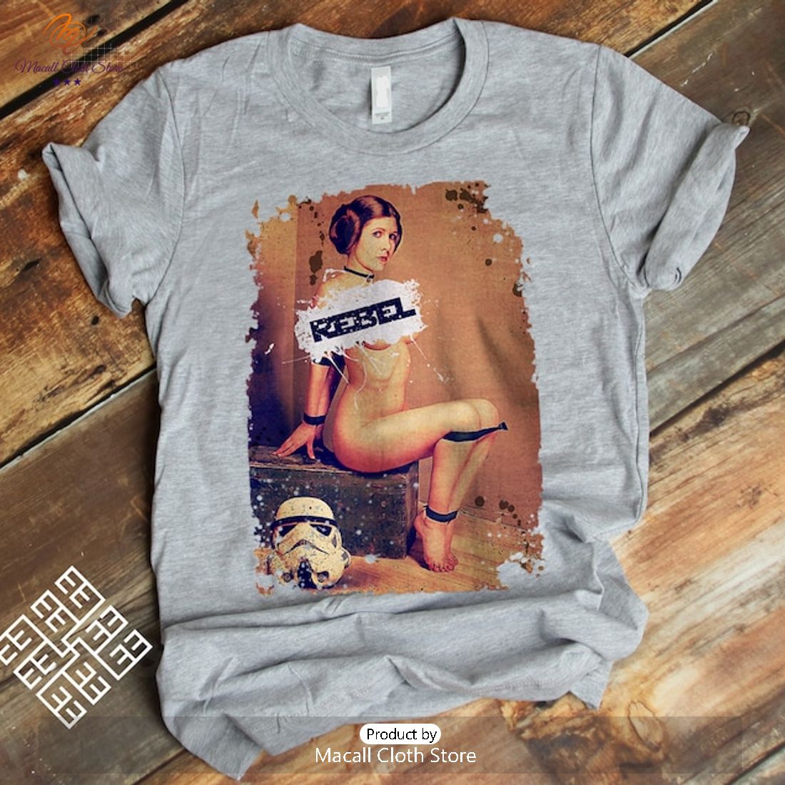 Rebel Princess Leia Organa Graphic Star Wars Inspired Sexy Naked Leia T Shirt Rebel Princess Leia Organa Graphic Star Wars Inspired Sexy Naked Leia T Shirt