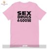 Sex Drugs Whiskey Sexy Bum Funny Cool Baggy Boyfriend T-Shirt