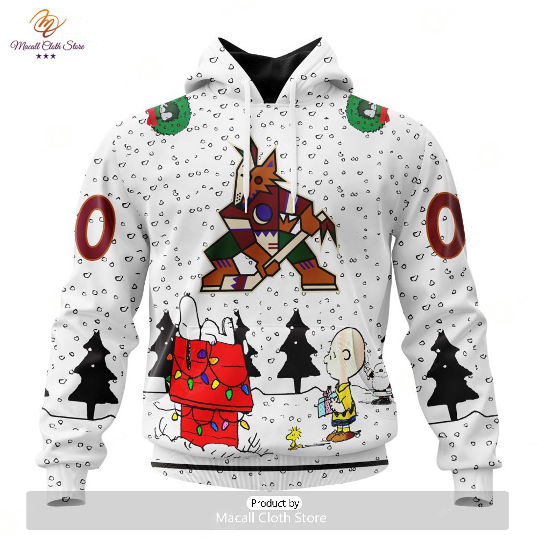 Personalized NHL Arizona Coyotes Special Peanuts Design Hoodie Sweatshirt 3D Personalized NHL Arizona Coyotes Special Peanuts Design Hoodie Sweatshirt 3D