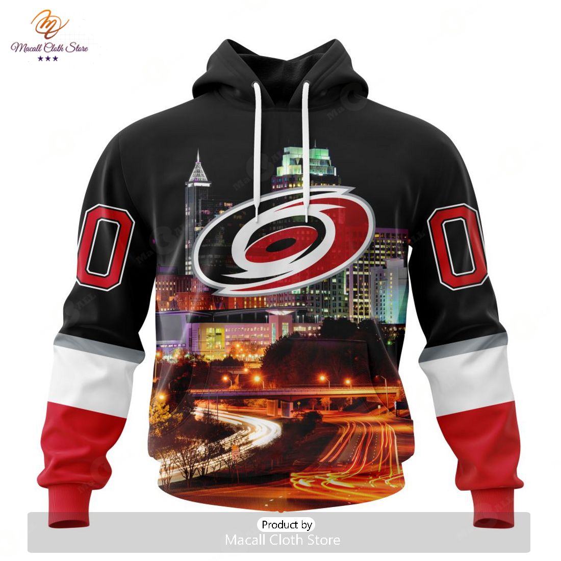 Personalized NHL Carolina Hurricanes Special Design With Downtown Skyline Hoodie Sweatshirt 3D Personalized NHL Carolina Hurricanes Special Design With Downtown Skyline Hoodie Sweatshirt 3D