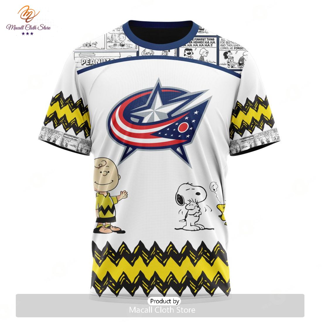 Personalized NHL Columbus Blue Jackets Special Peanuts New Design Hoodie Sweatshirt 3D Personalized NHL Columbus Blue Jackets Special Peanuts New Design Hoodie Sweatshirt 3D