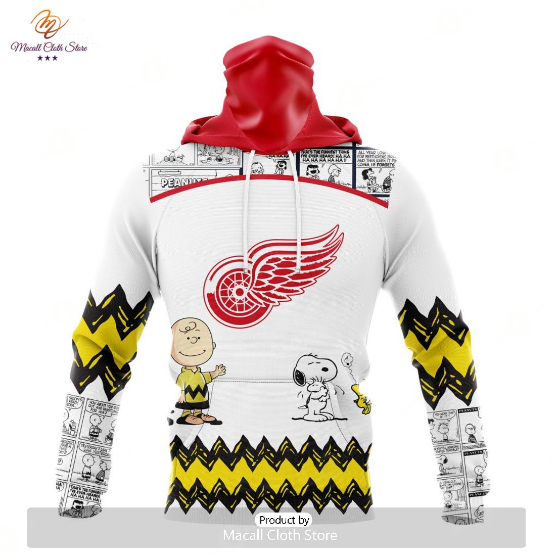 Personalized NHL Detroit Red Wings Special Peanuts New Design Hoodie Sweatshirt 3D Personalized NHL Detroit Red Wings Special Peanuts New Design Hoodie Sweatshirt 3D