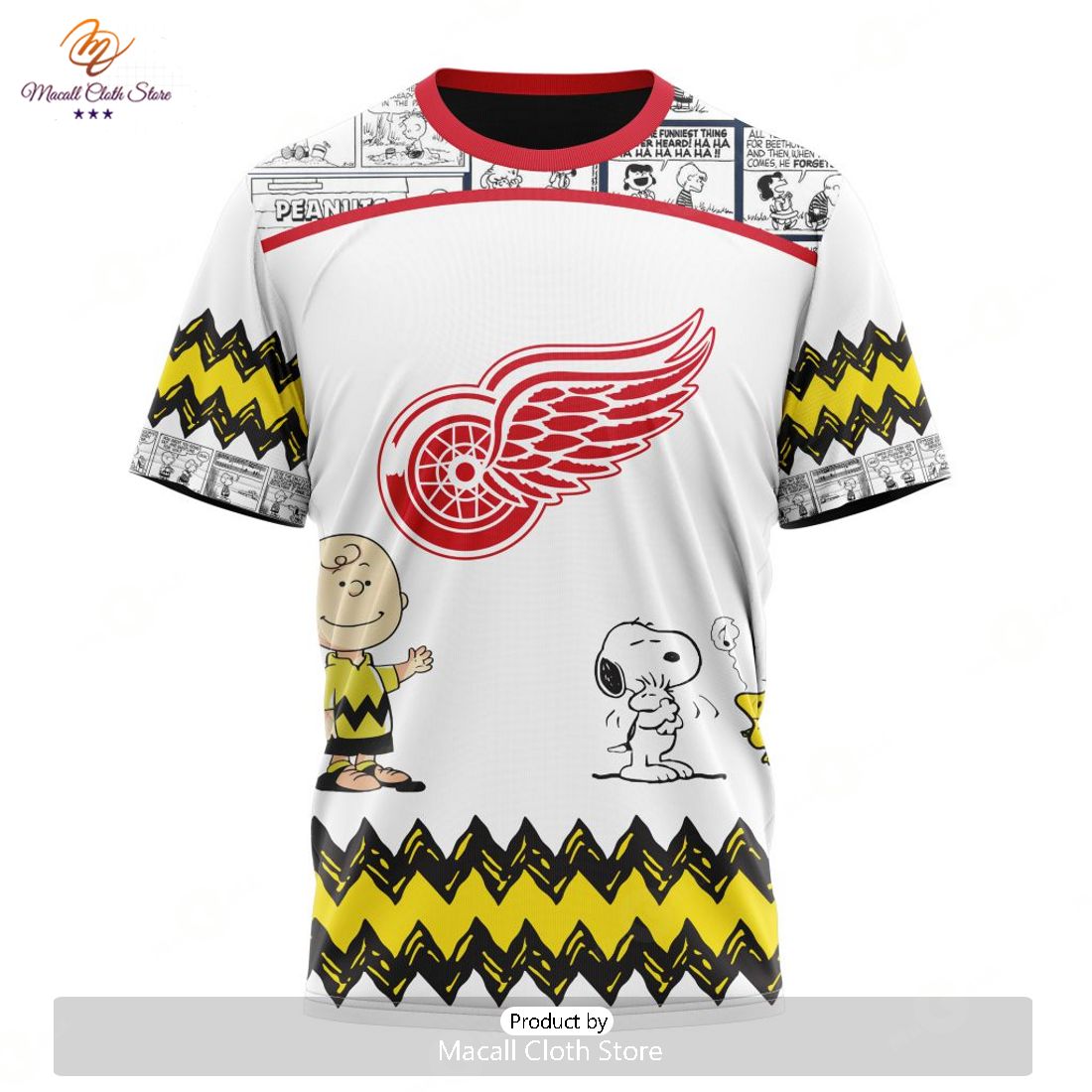 Personalized NHL Detroit Red Wings Special Peanuts New Design Hoodie Sweatshirt 3D Personalized NHL Detroit Red Wings Special Peanuts New Design Hoodie Sweatshirt 3D