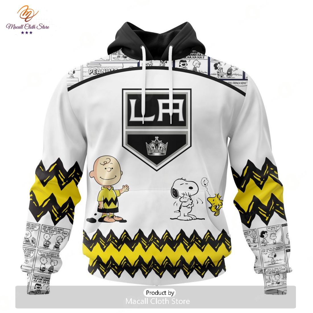 Personalized NHL Los Angeles Kings Special Peanuts New Design Hoodie Sweatshirt 3D Personalized NHL Los Angeles Kings Special Peanuts New Design Hoodie Sweatshirt 3D