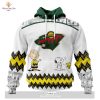 Personalized NHL Minnesota Wild Special Peanuts Design Hoodie Sweatshirt 3D