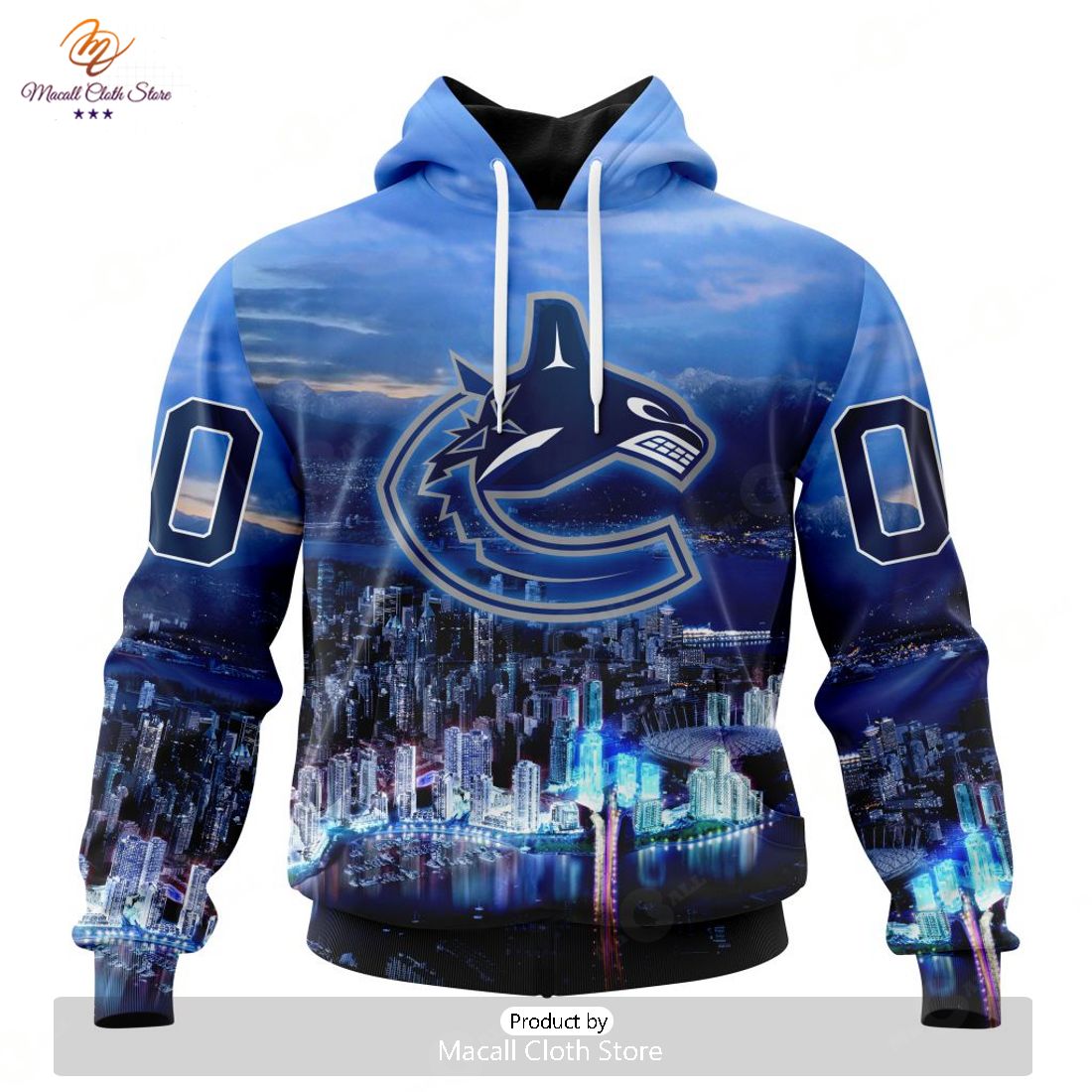 Personalized NHL Vancouver Canucks Special Design With City Skyline Hoodie Sweatshirt 3D