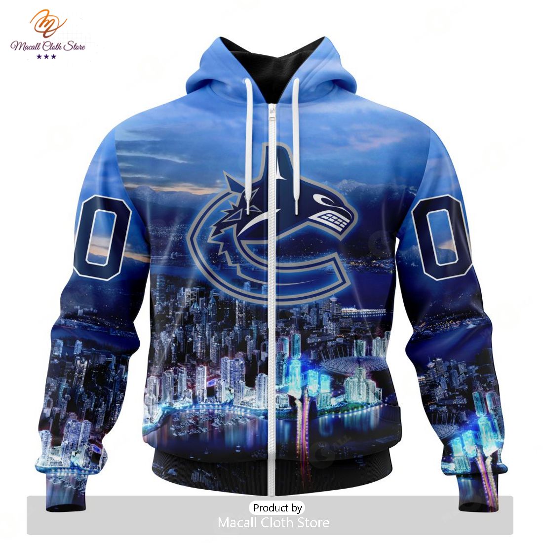 Personalized NHL Vancouver Canucks Special Design With City Skyline Hoodie Sweatshirt 3D