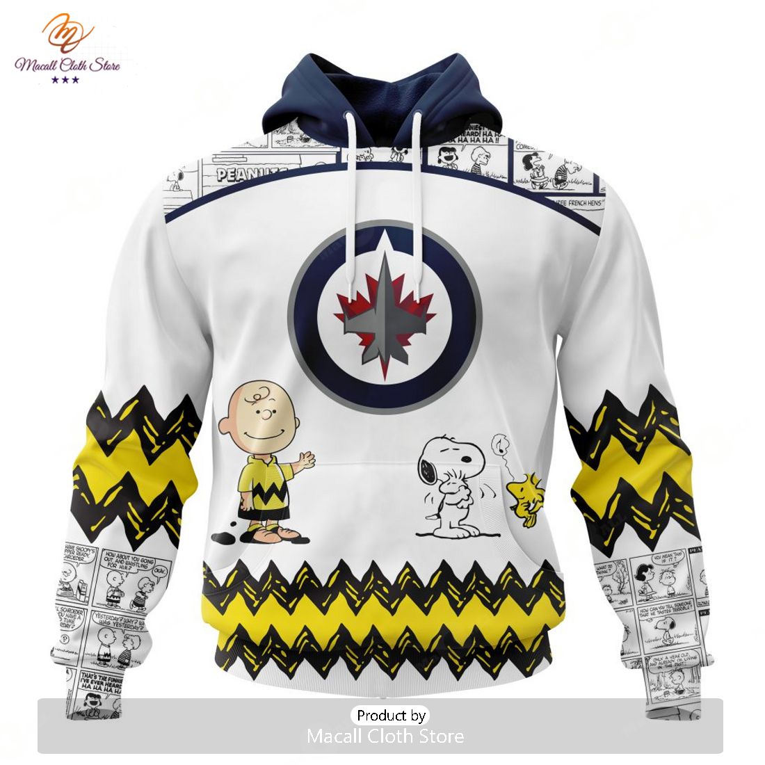 Personalized NHL Winnipeg Jets Special Peanuts New Design Hoodie Sweatshirt 3D Personalized NHL Winnipeg Jets Special Peanuts New Design Hoodie Sweatshirt 3D