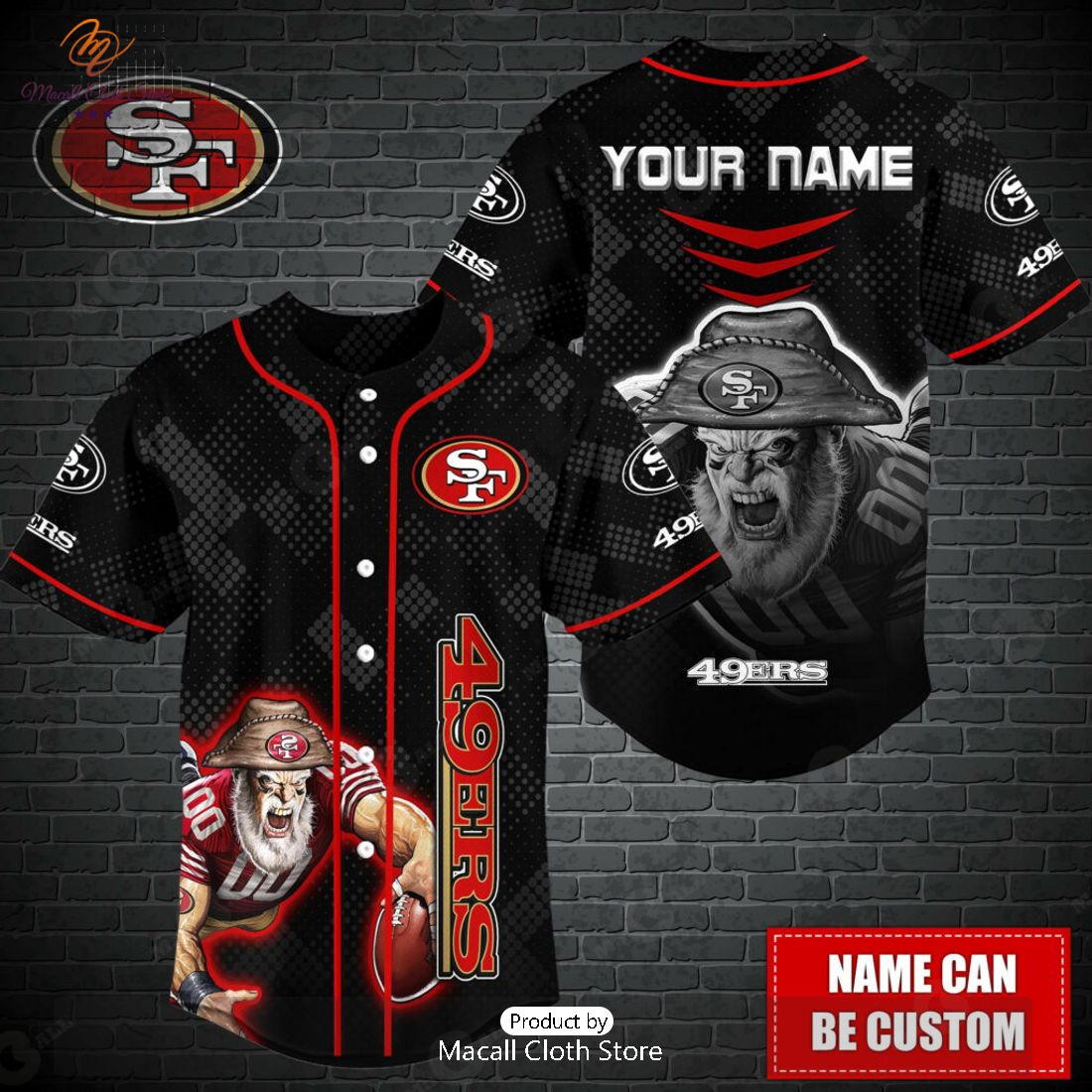 Personalized San Francisco 49ers NFL Grids Luxury Baseball Jersey Personalized San Francisco 49ers NFL Grids Luxury Baseball Jersey