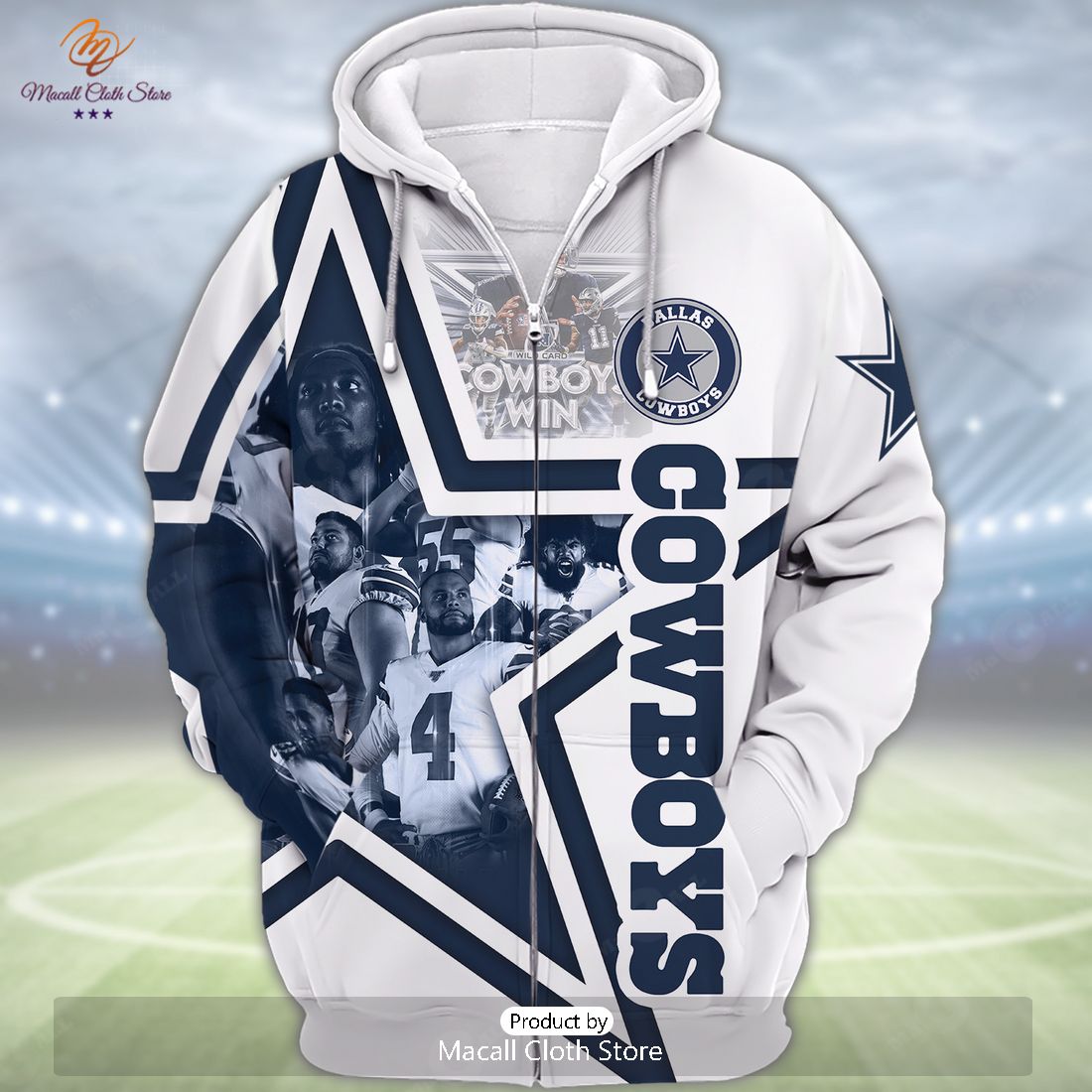 HOT Dallas Cowboys 3D All Over Printed Hoodie Sweatshirt 3D