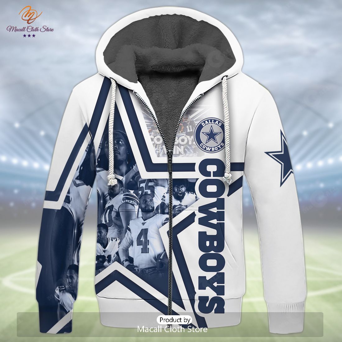 HOT Dallas Cowboys 3D All Over Printed Hoodie Sweatshirt 3D