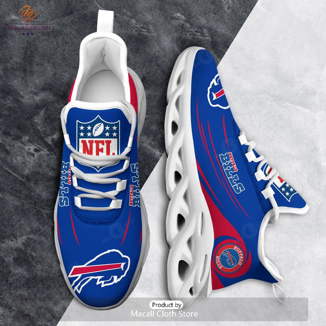 Buffalo Bills NFL Team Logo Max Soul Sneaker Buffalo Bills NFL Team Logo Max Soul Sneaker
