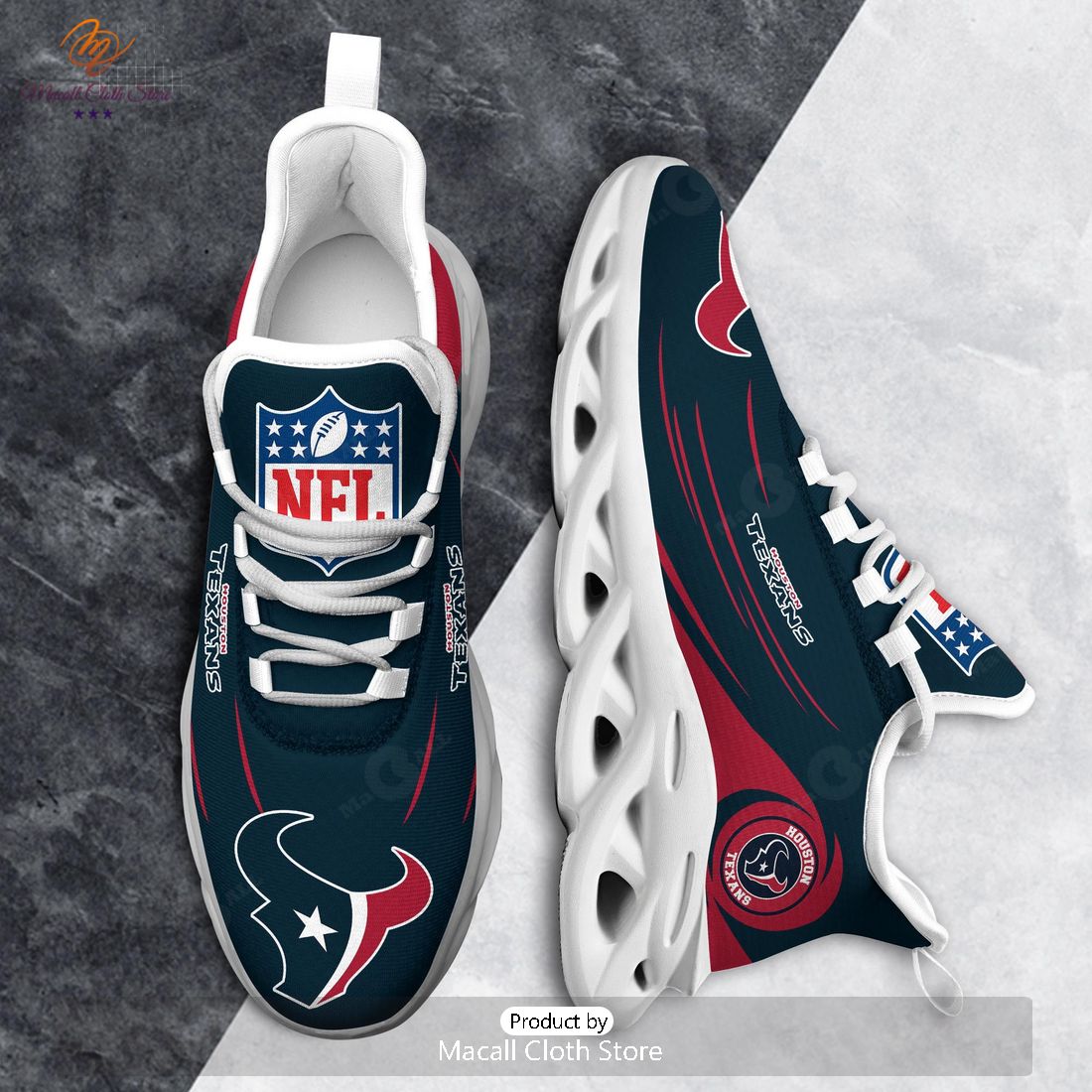 Houston Texans NFL Team Logo Max Soul Sneaker Houston Texans NFL Team Logo Max Soul Sneaker