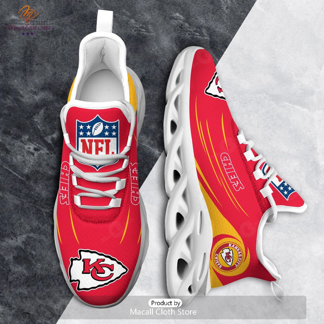Kansas City Chiefs NFL Team Logo Max Soul Sneaker Kansas City Chiefs NFL Team Logo Max Soul Sneaker