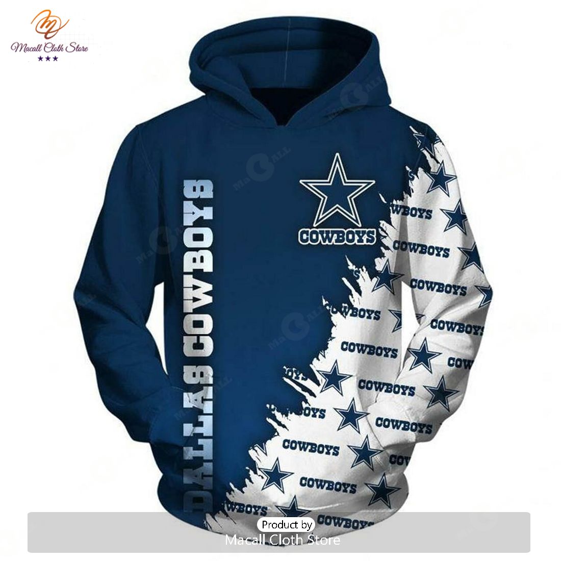 Dallas Cowboys Mix Color Style Hoodie Sweatshirt 3D Dallas Cowboys Mix Color Style Hoodie Sweatshirt 3D