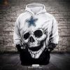 Dallas Cowboys Premium Light Skull Hoodie Sweatshirt 3D