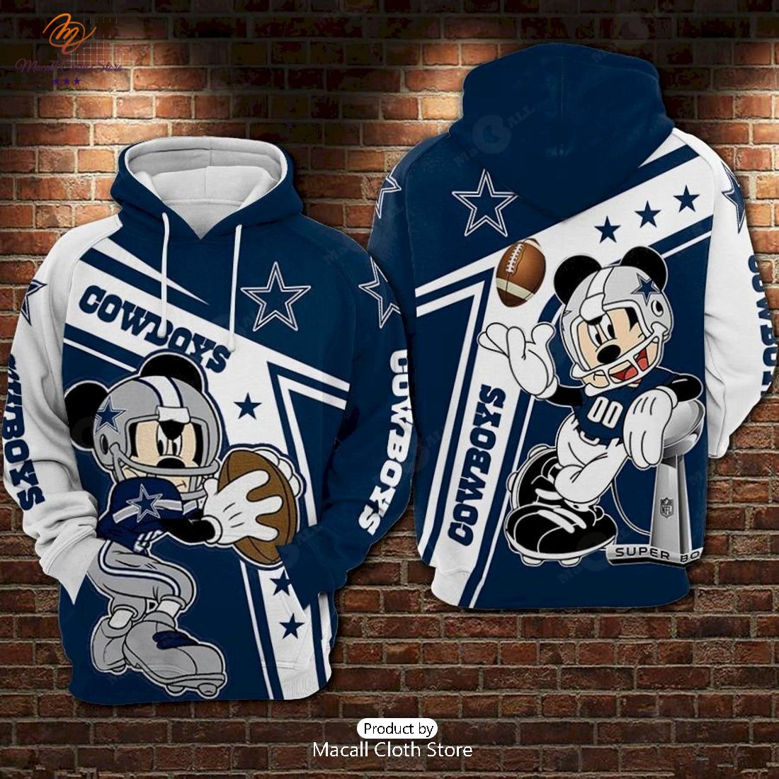 Dallas Cowboys Sports Player Patterns Hoodie Sweatshirt 3D Dallas Cowboys Sports Player Patterns Hoodie Sweatshirt 3D
