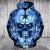 Dallas Cowboys Super Light Skull Design Hoodie Sweatshirt 3D