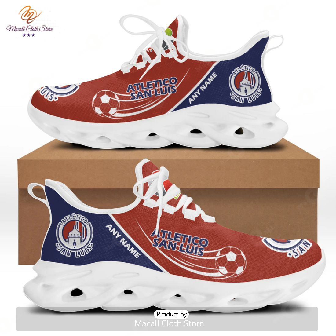 HOT Personalized LIGA MX Atletico San Luis Special Max Soul Sneaker Design HOT Personalized LIGA MX Atletico San Luis Special Max Soul Sneaker Design