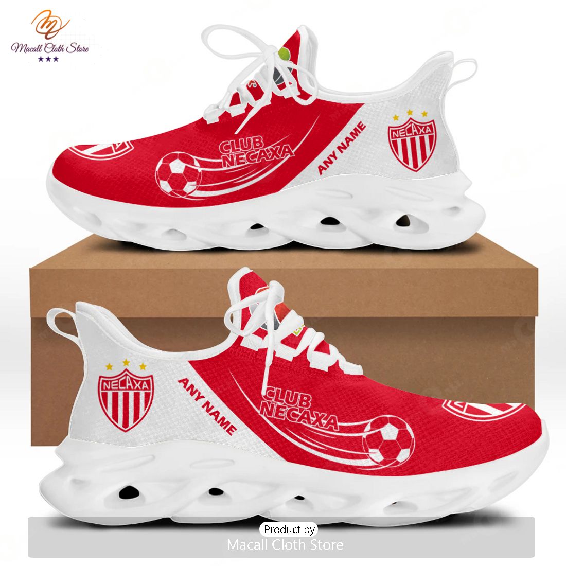 HOT Personalized LIGA MX Club Necaxa Special Max Soul Sneaker Design HOT Personalized LIGA MX Club Necaxa Special Max Soul Sneaker Design
