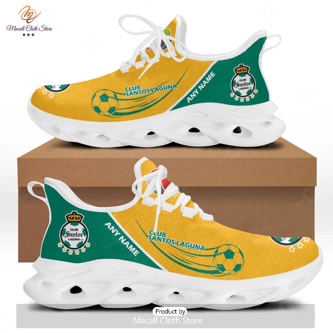 HOT Personalized LIGA MX Club Santos Laguna Special Max Soul Sneaker Design HOT Personalized LIGA MX Club Santos Laguna Special Max Soul Sneaker Design