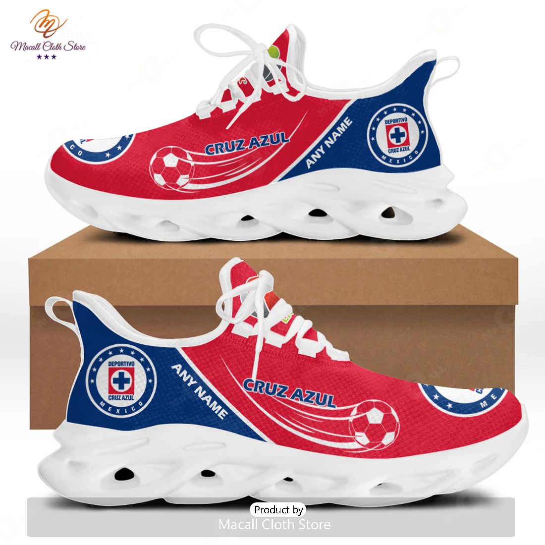 HOT Personalized LIGA MX Cruz Azul Special Max Soul Sneaker Design HOT Personalized LIGA MX Cruz Azul Special Max Soul Sneaker Design