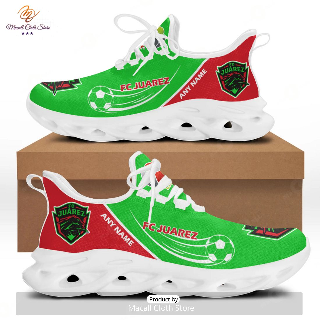 HOT Personalized LIGA MX FC Juarez Special Max Soul Sneaker Design HOT Personalized LIGA MX FC Juarez Special Max Soul Sneaker Design