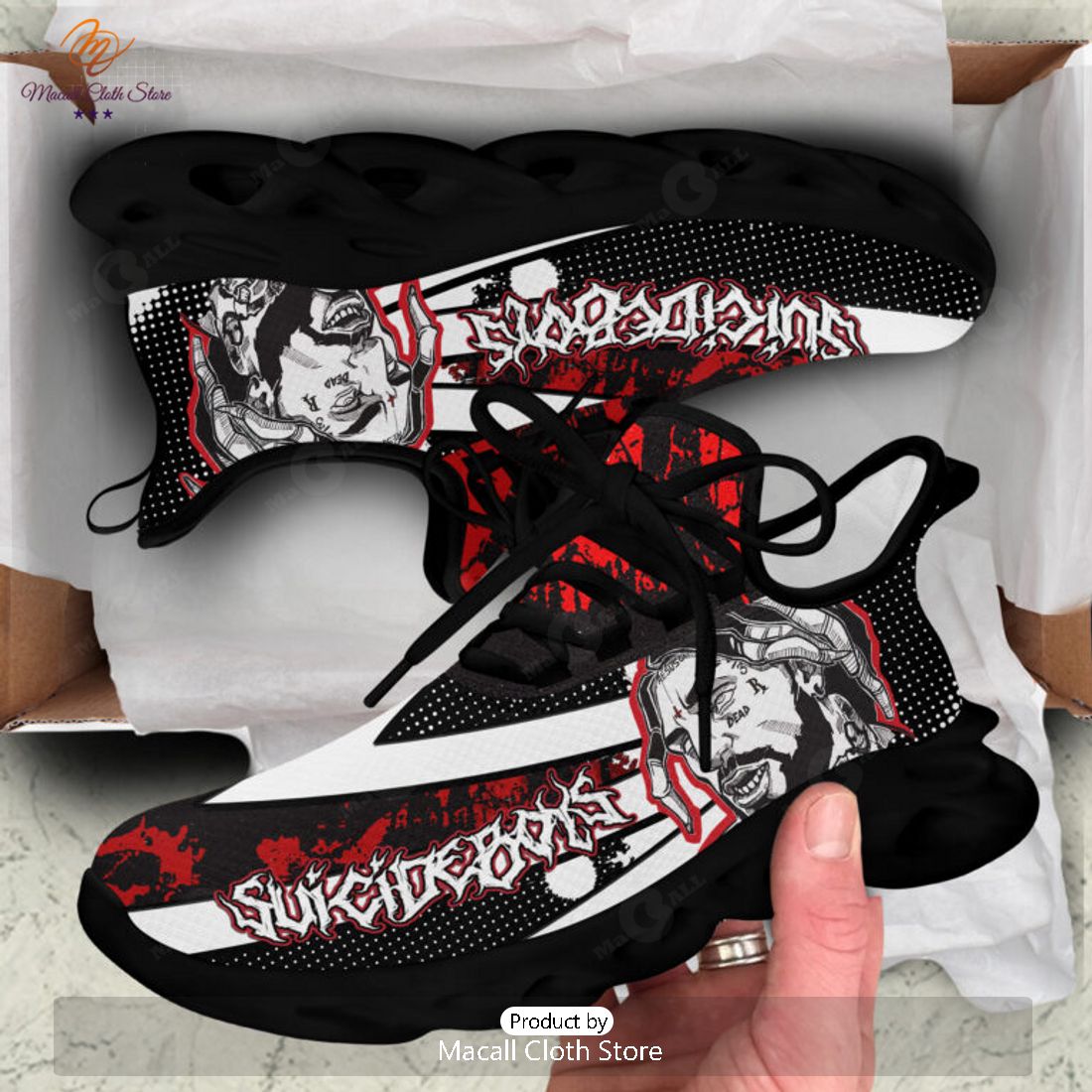 Suicideboys Grey Day 2023 Fall Season Luxury Max Soul Sneaker