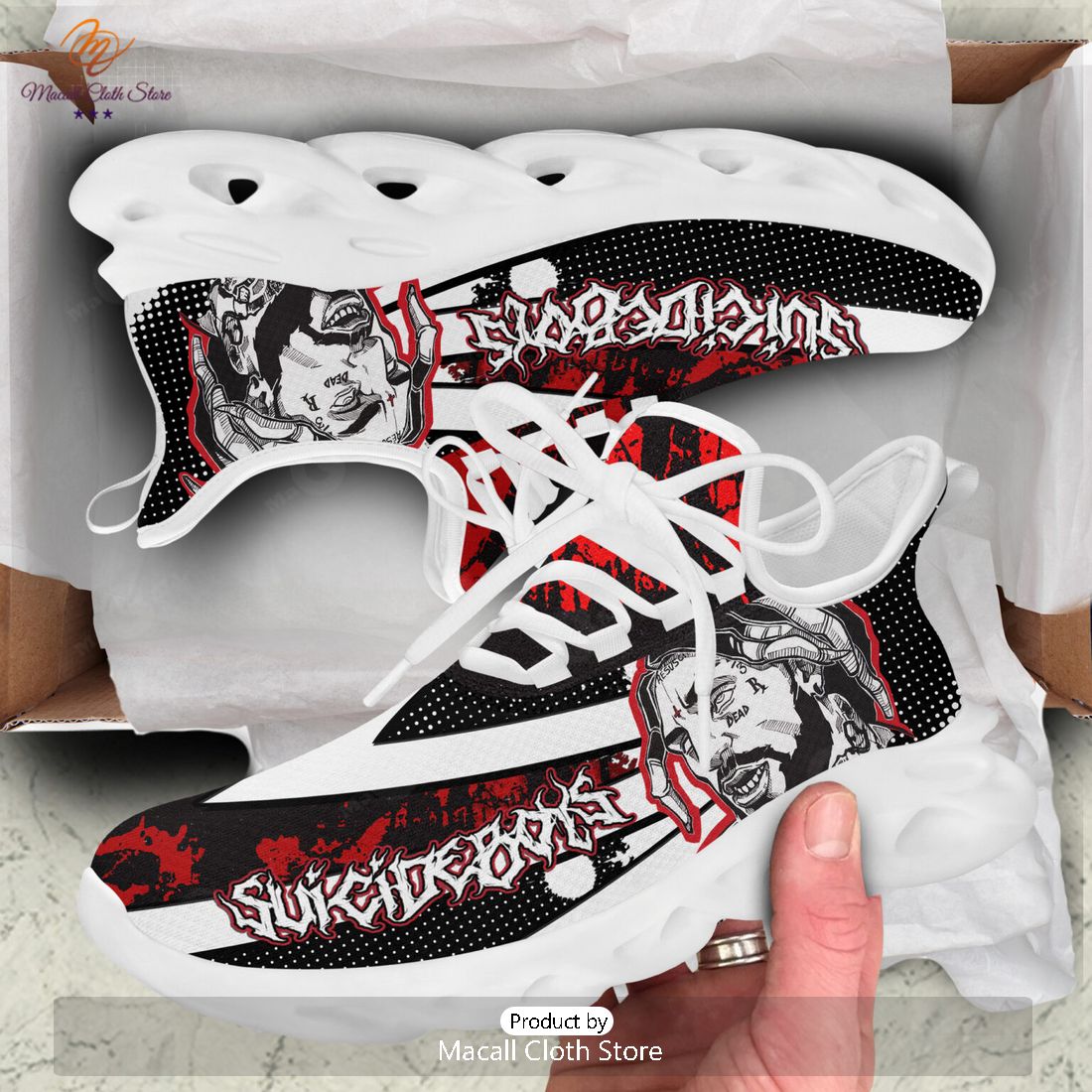 Suicideboys Grey Day 2023 Fall Season Luxury Max Soul Sneaker