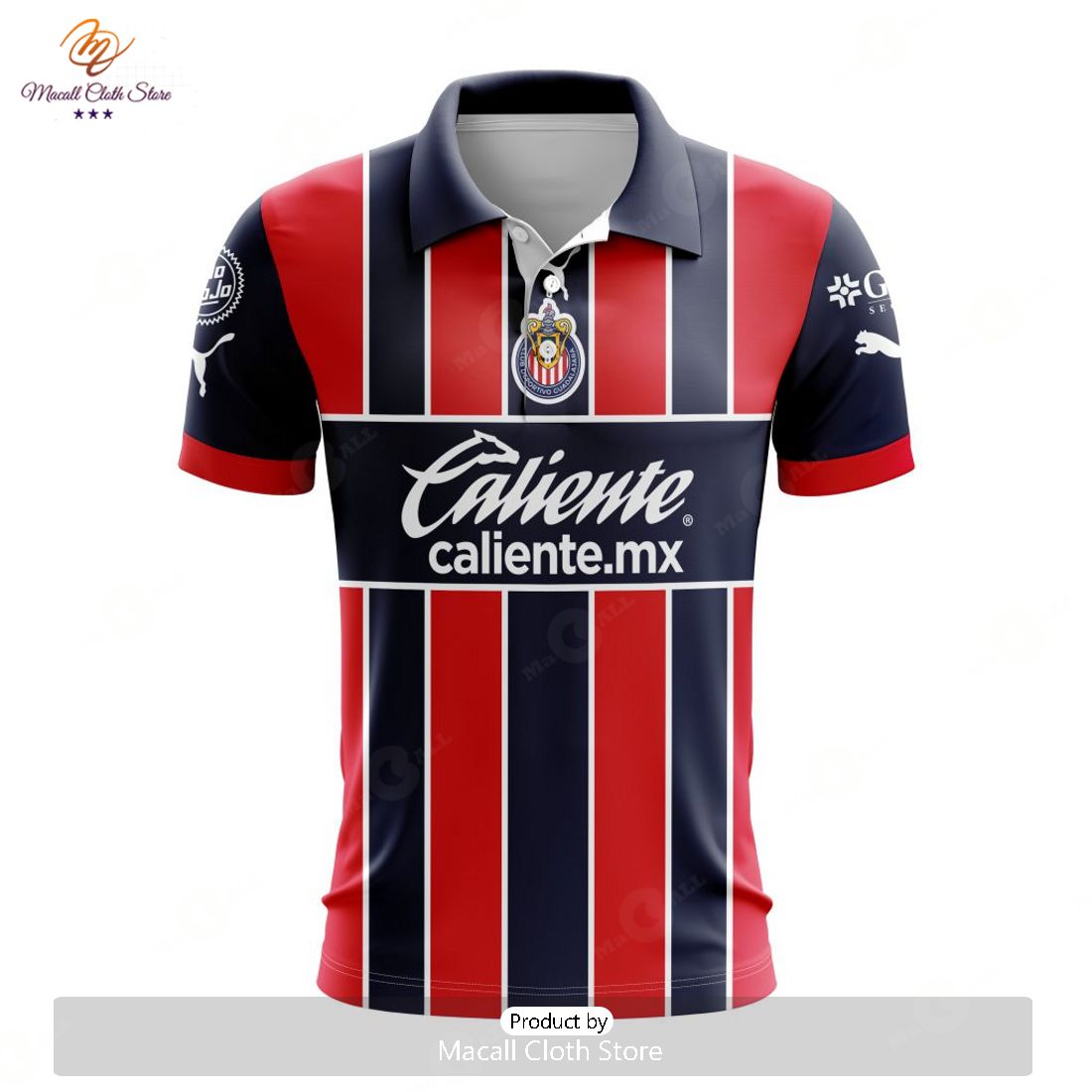 HOT Personalized LIGA MX Chivas Guadalajara 2022-2023 Third Polo HOT Personalized LIGA MX Chivas Guadalajara 2022-2023 Third Polo