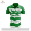 HOT Personalized LIGA MX Club Santos Laguna Special Black And Gold Design Polo