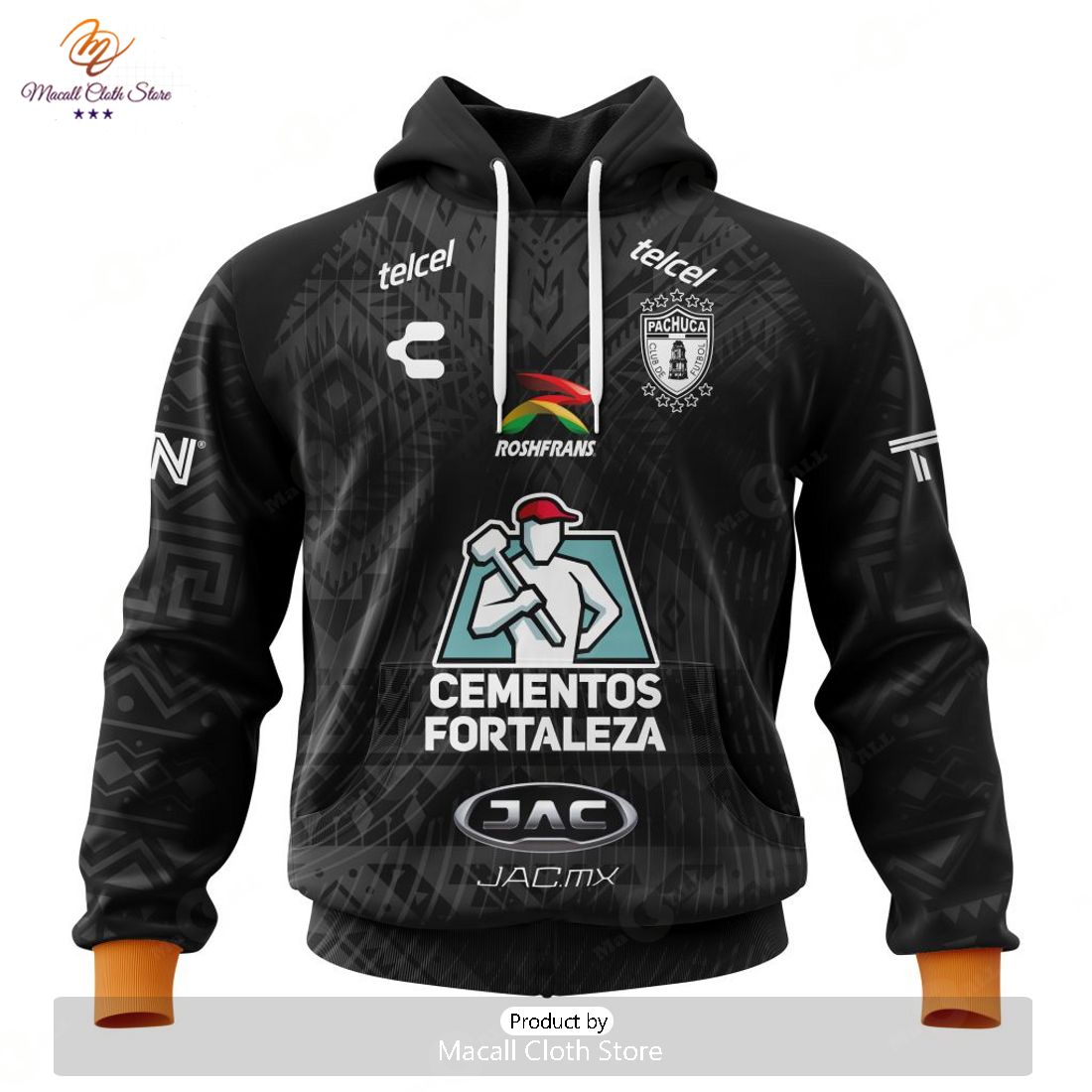 HOT Personalized LIGA MX C.F. Pachuca 2023-2024 Away Aztec Design Hoodie Sweatshirt 3D