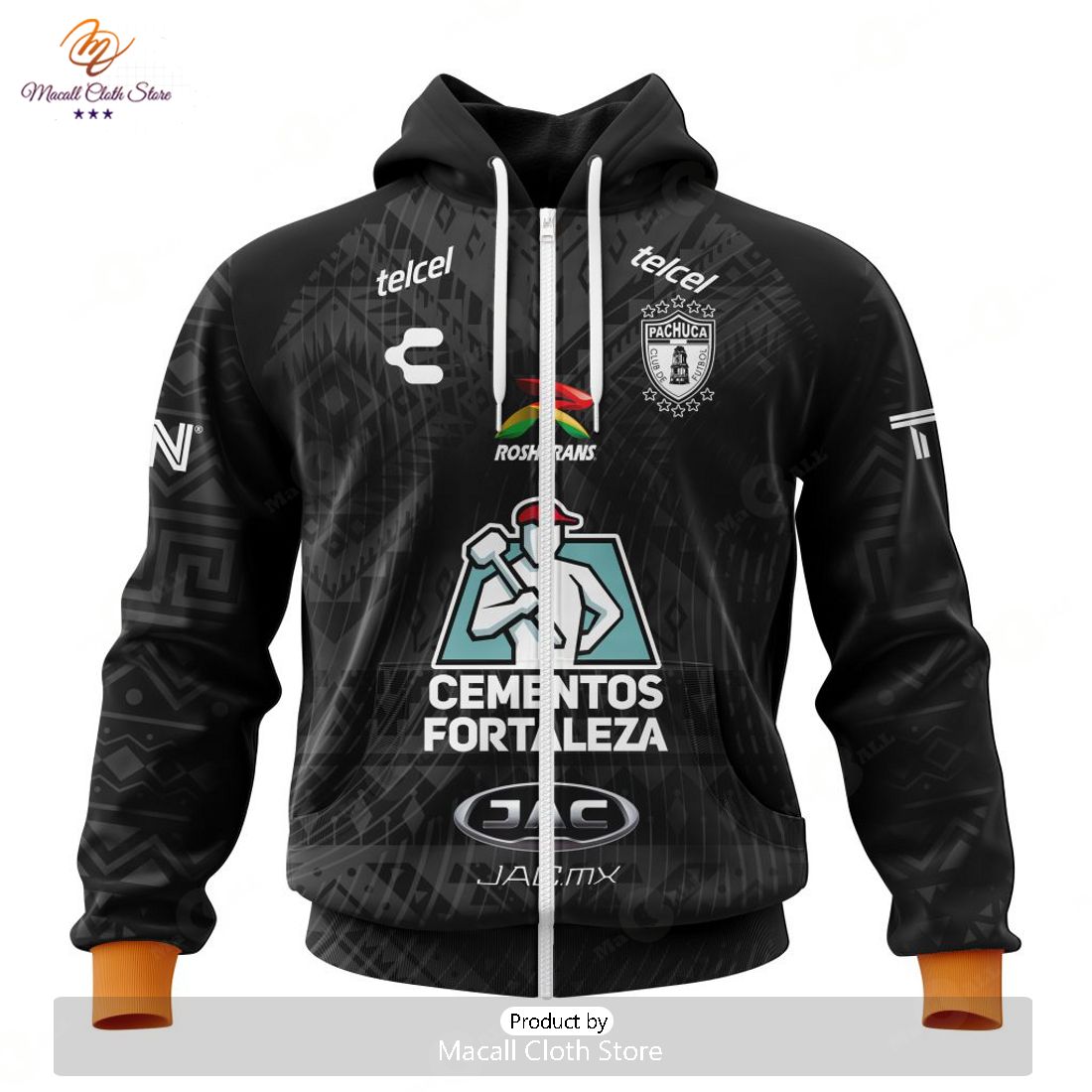 HOT Personalized LIGA MX C.F. Pachuca 2023-2024 Away Aztec Design Hoodie Sweatshirt 3D