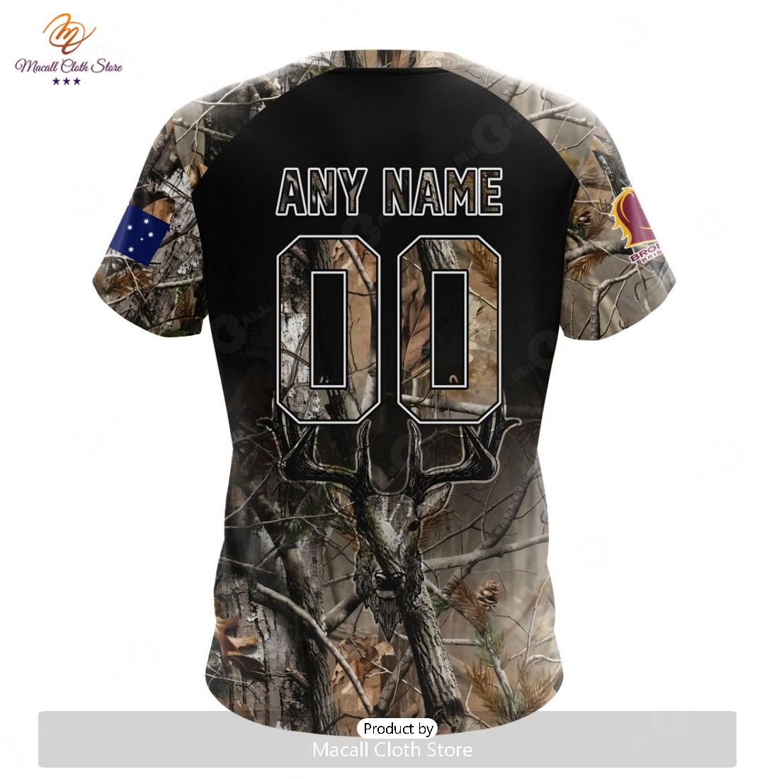 Brisbane Broncos NRL Special Camo Hunting Personalized Hoodie T