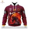 Personalize NRL Brisbane Broncos Special Heritage 2 Design Hoodie Sweatshirt 3D
