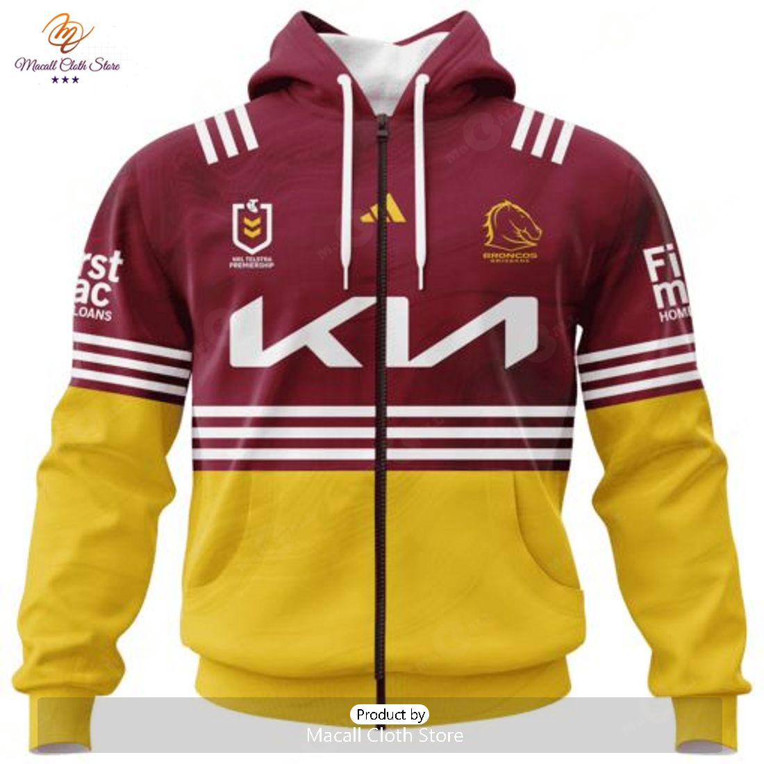Personalize NRL Brisbane Broncos Special Heritage 1 Design Hoodie Sweatshirt 3D