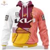Personalize NRL Brisbane Broncos Special Heritage 2 Design Hoodie Sweatshirt 3D