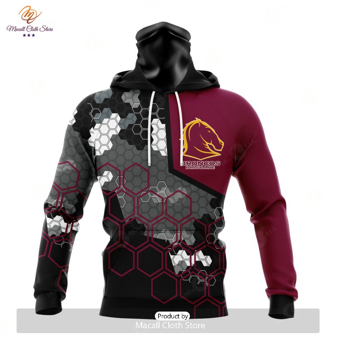 Personalize NRL Brisbane Broncos Special Motocross Concept Hoodie Sweatshirt 3D Personalize NRL Brisbane Broncos Special Motocross Concept Hoodie Sweatshirt 3D