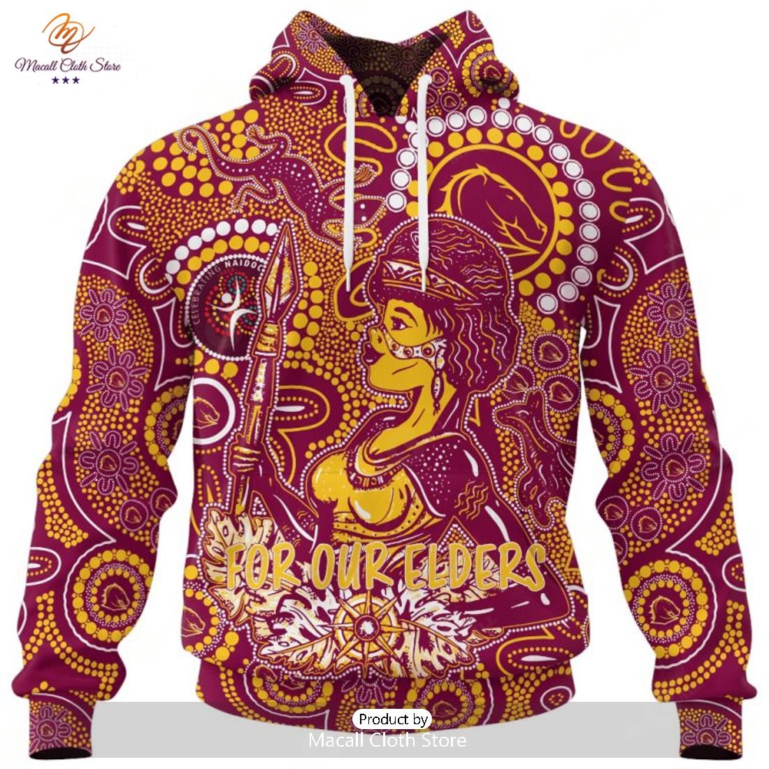 Personalize NRL Brisbane Broncos Special NAIDOC Week Luxury Design Hoodie Sweatshirt 3D
