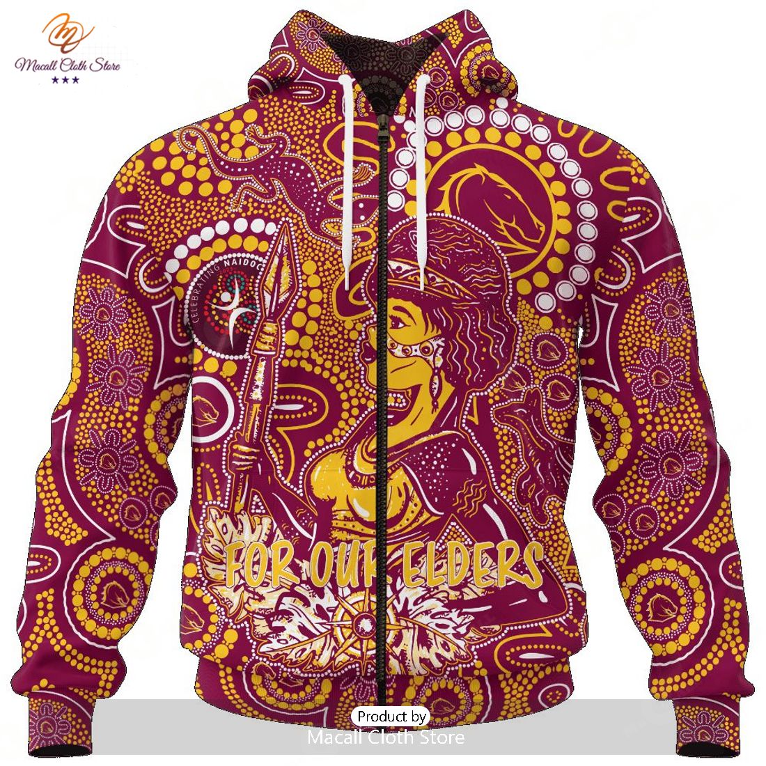 Personalize NRL Brisbane Broncos Special NAIDOC Week Luxury Design Hoodie Sweatshirt 3D