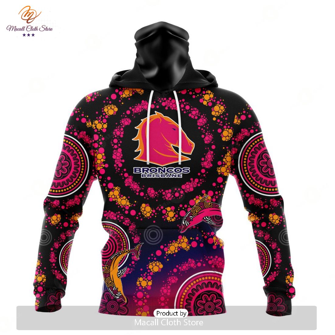 Personalize NRL Brisbane Broncos Special Pink Breast Cancer Design Hoodie Sweatshirt 3D Personalize NRL Brisbane Broncos Special Pink Breast Cancer Design Hoodie Sweatshirt 3D
